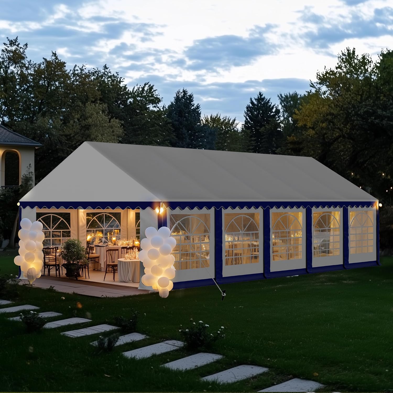 Outdoor Furniture Heavy - Tenda para Festa 16x32 pés, Tendas