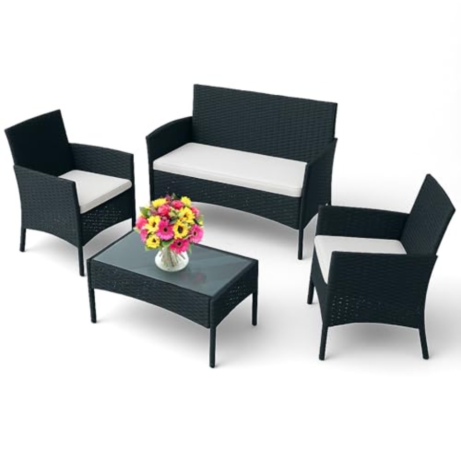 Outdoor Furniture Loveseat - Conjunto de Móveis para Pátio Externo