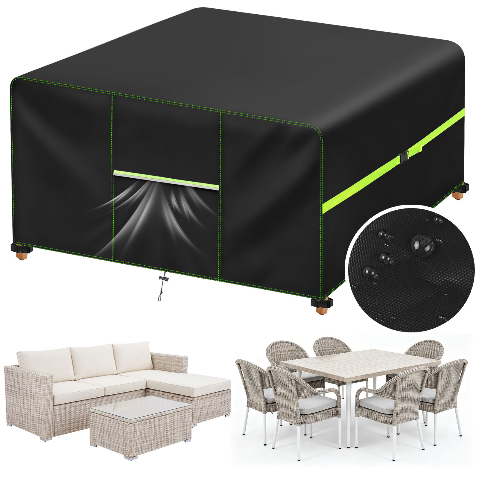Outdoor Furniture Table And Chairs - Capa para Móveis de Jardim com