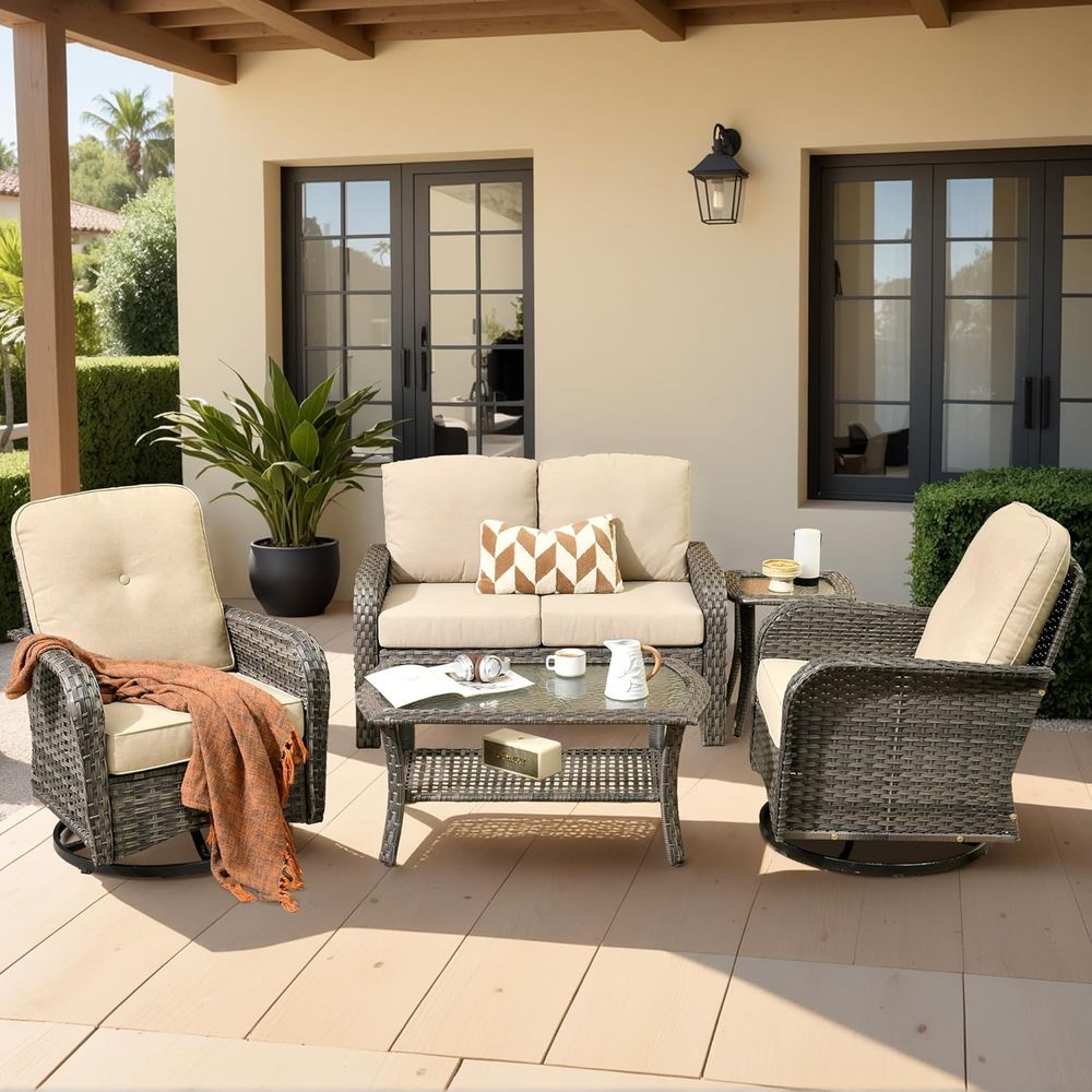 Outdoor Furniture Loveseat - Conjunto de Móveis de Vime para