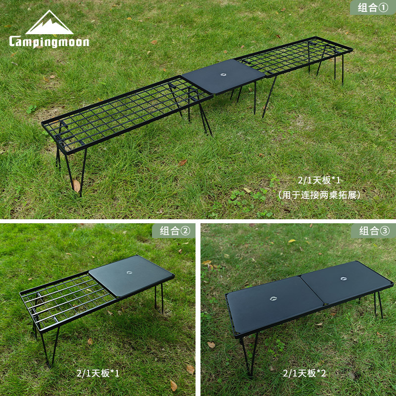 Outdoor Furniture Usa - CAMPINGMOON T-229-9BK-2P mesa dobrável de duas