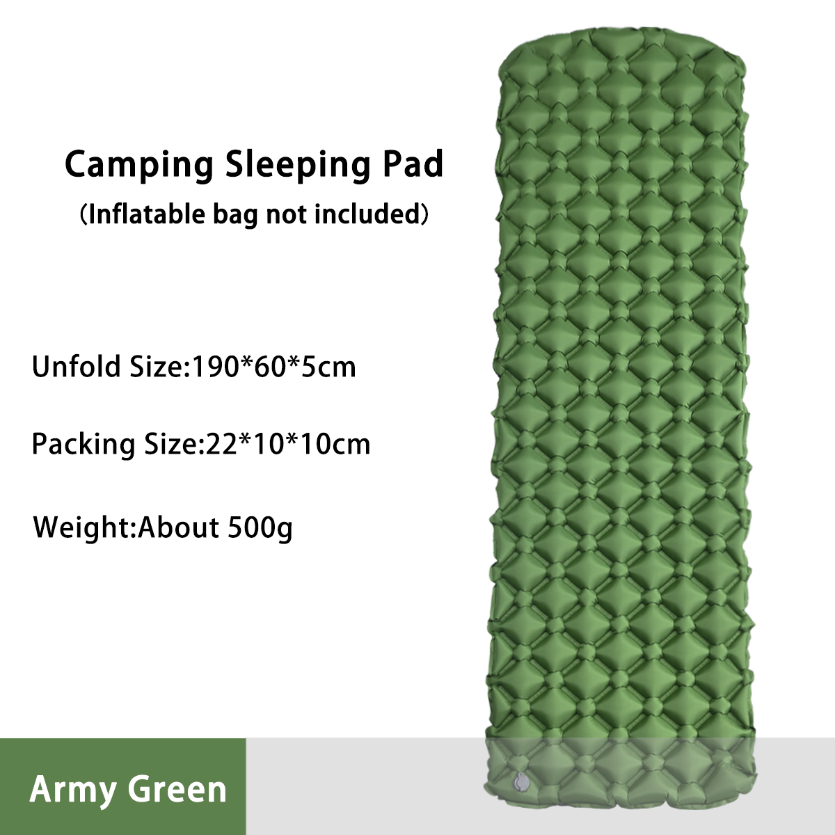 Outdoor Daybed Furniture - Colchão Inflável para Camping em Tenda,