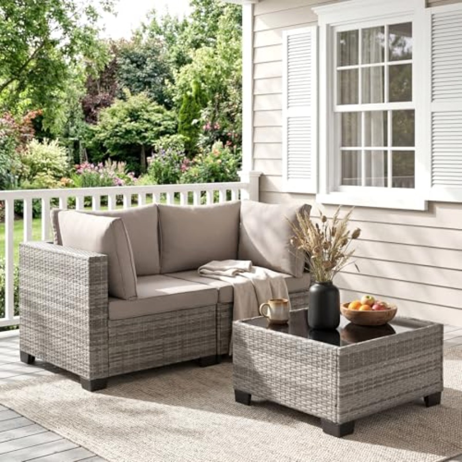 Conjunto de Móveis de Pátio em - Outdoor Furniture Loveseat avaliação e preço