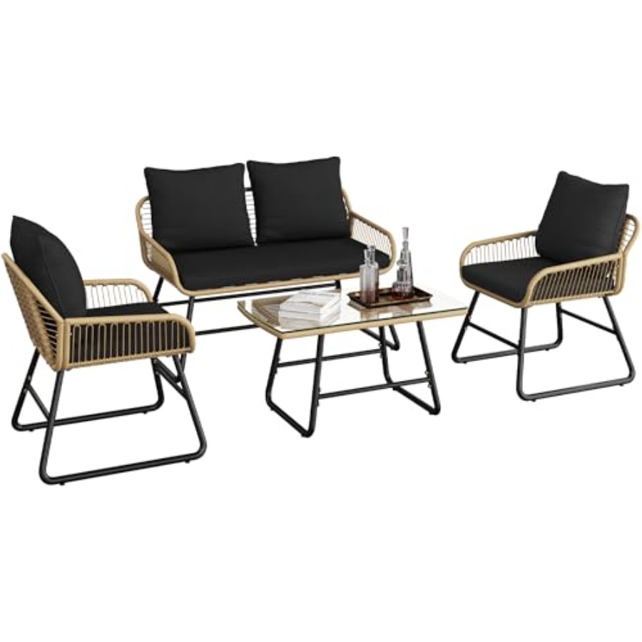 Conjunto de Móveis para Pátio, - Outdoor Furniture Loveseat avaliação e preço
