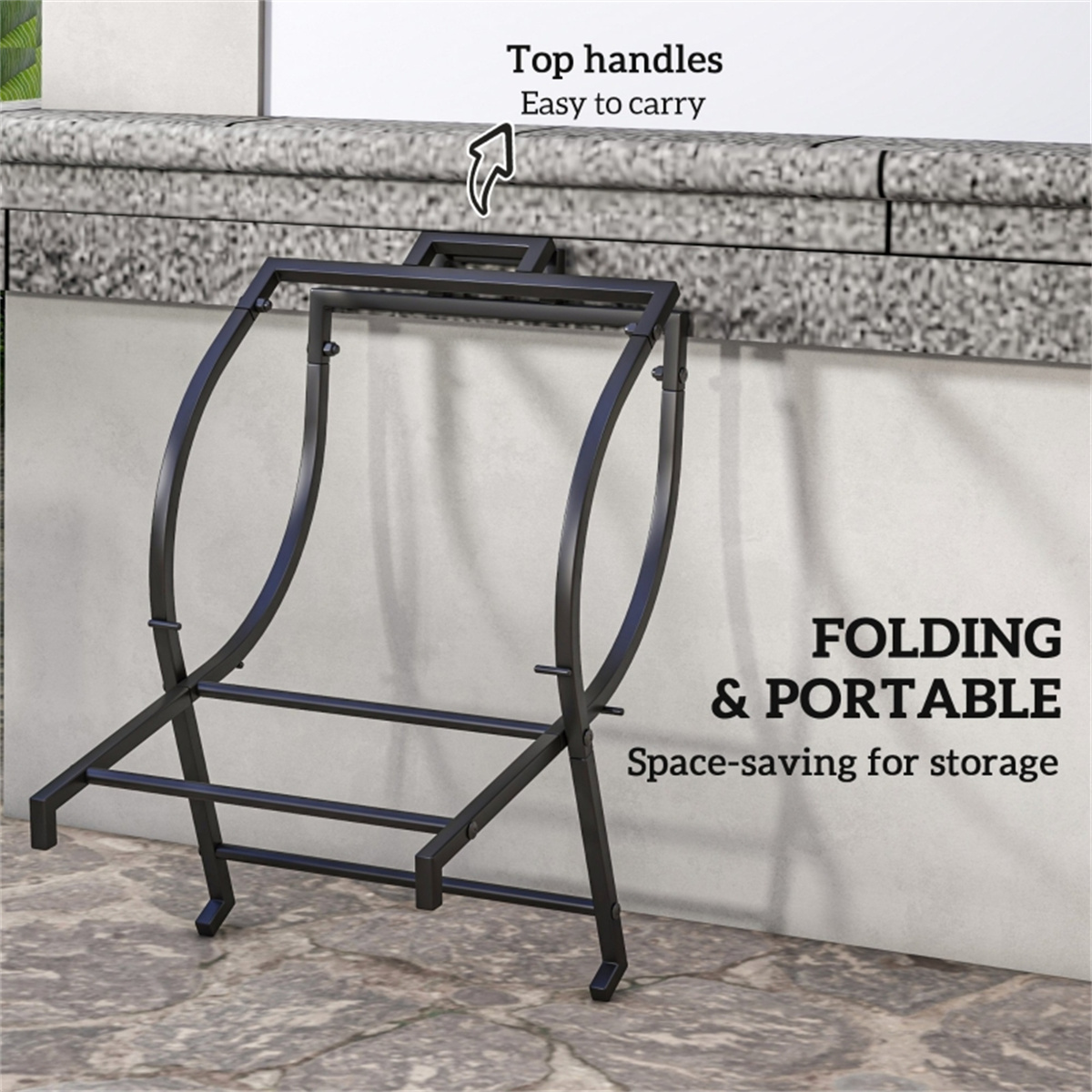Suporte para Lenha de Madeira  - Outdoor Furniture Heavy avaliação e preço
