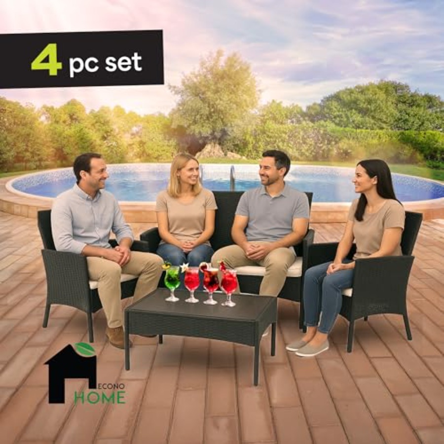 Conjunto de Móveis para Pátio  - Outdoor Furniture Loveseat avaliação e preço
