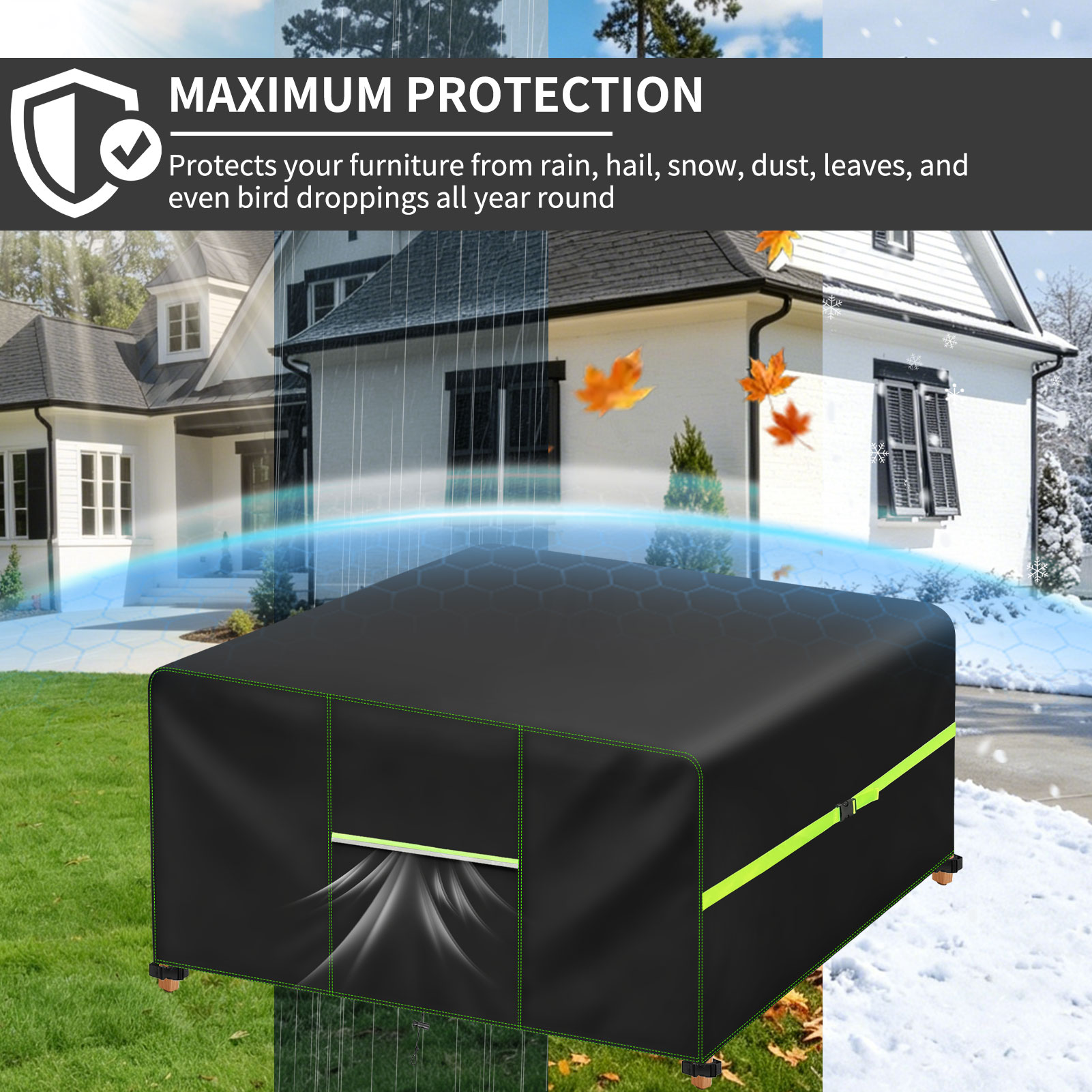 Capa para Móveis de Jardim com - Outdoor Furniture Table And Chairs avaliação e preço