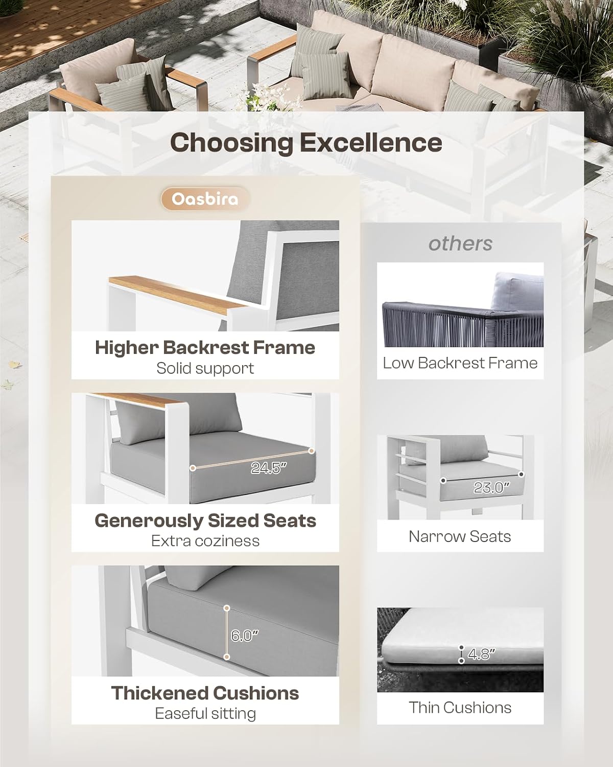 Sofá de Alumínio para Exterior - Outdoor Furniture Loveseat avaliação e preço