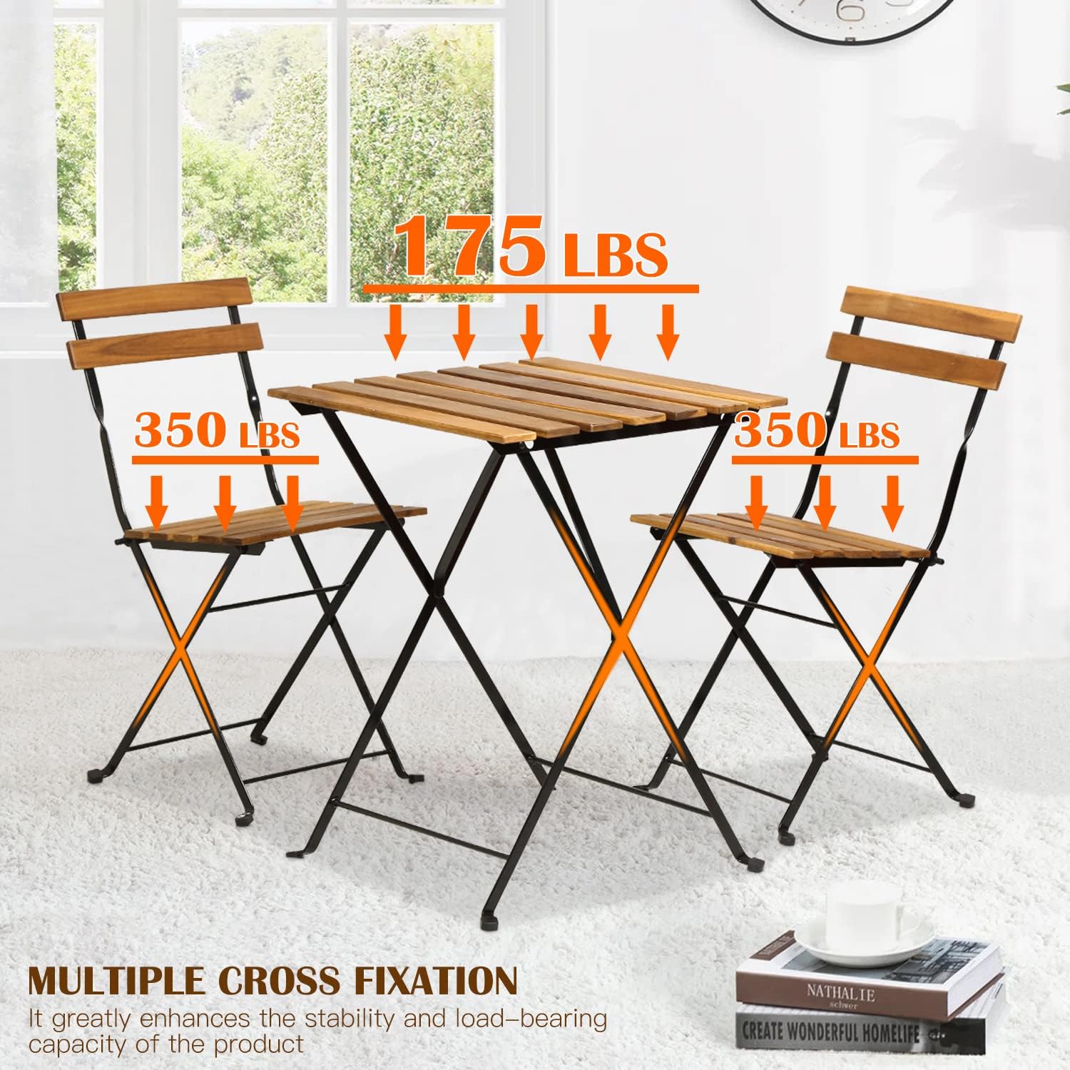 Conjunto de bistrô dobrável de - Outdoor Furniture One Piece avaliação e preço