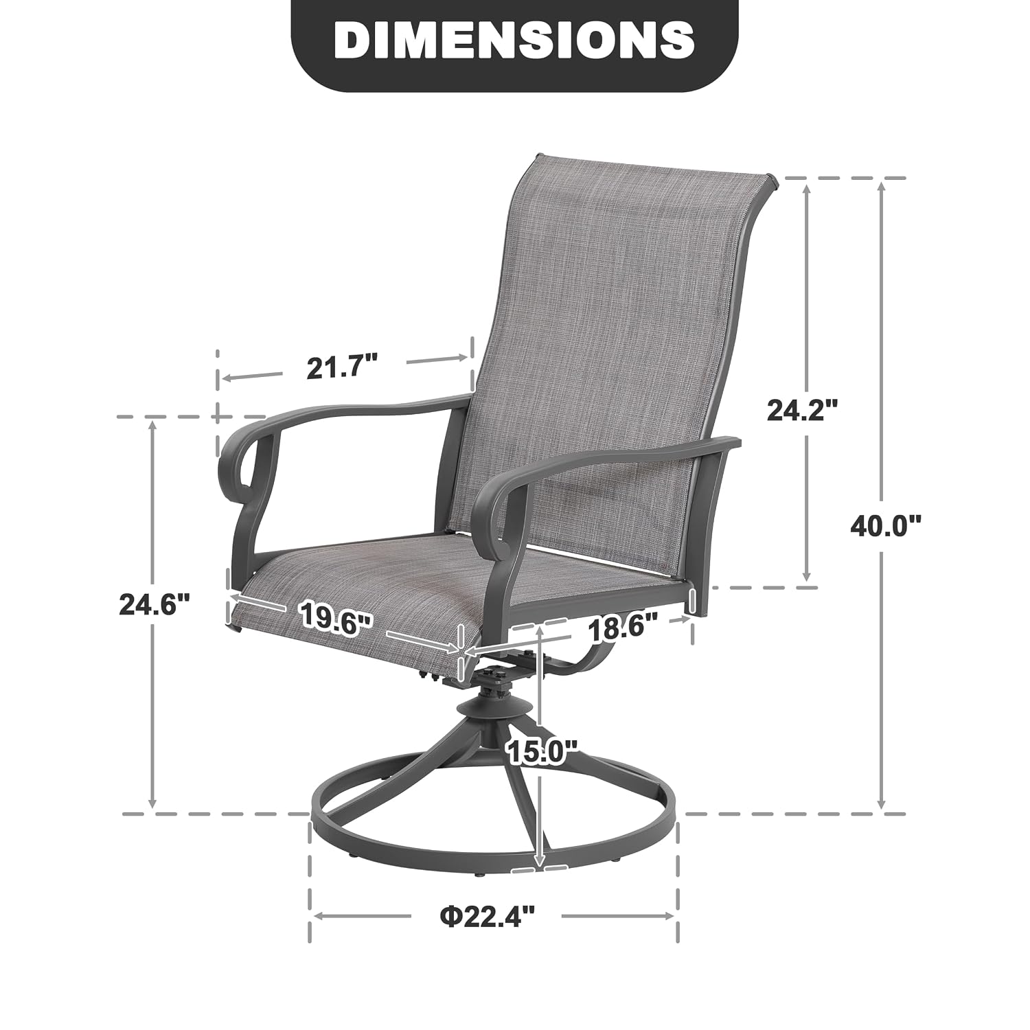 Conjunto de 2 Cadeiras de Jant - Outdoor Furniture Rocking Chair avaliação e preço