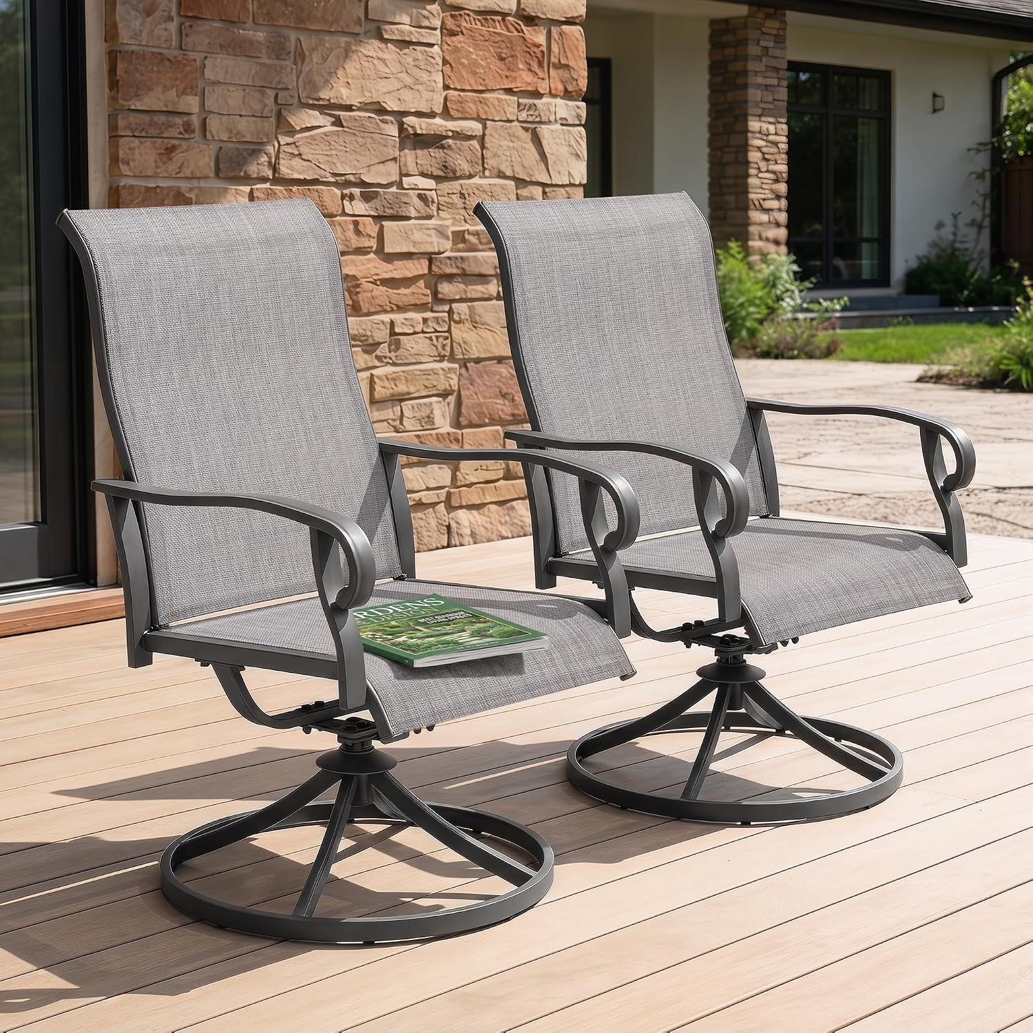 Conjunto de 2 Cadeiras de Jant - Outdoor Furniture Rocking Chair avaliação e preço