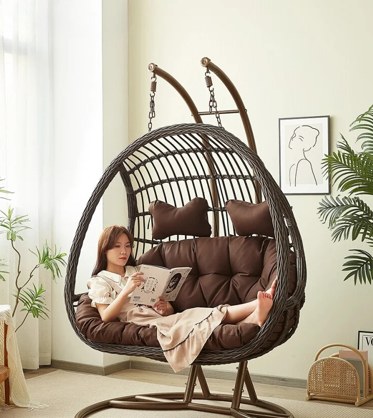 Cadeira Suspensa de Rattan, Ba - Outdoor Furniture Rocking Chair avaliação e preço