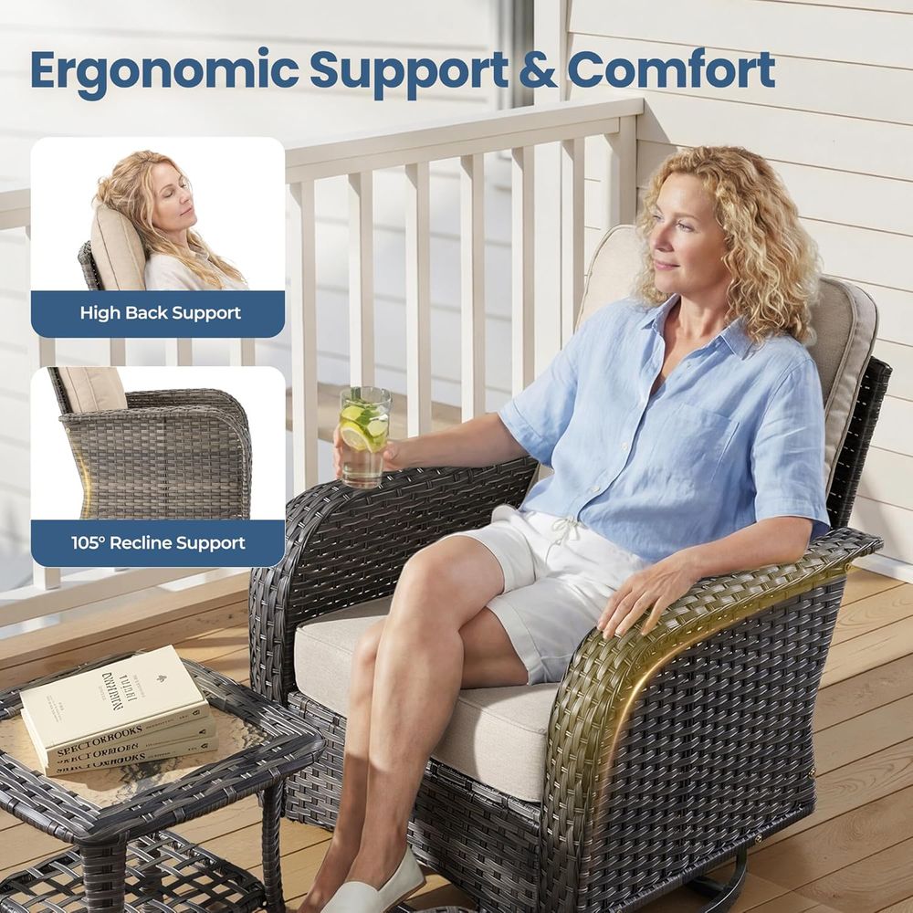 Conjunto de Móveis de Vime par - Outdoor Furniture Loveseat avaliação e preço