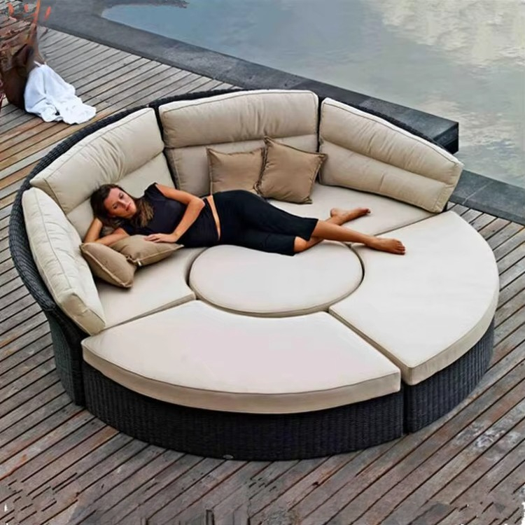 Móveis de jardim de luxo, espr - Outdoor Daybed Furniture avaliação e preço