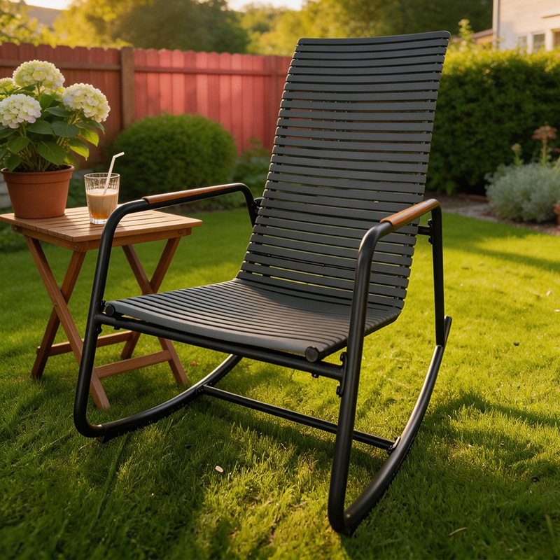 Cadeira de Balanço HYS para Ex - Outdoor Furniture Rocking Chair avaliação e preço