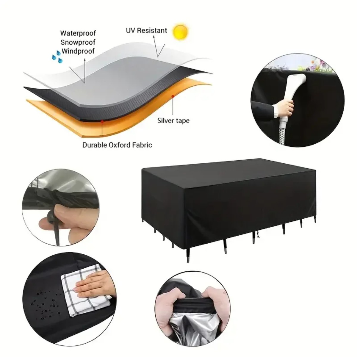 Capas para Mesa e Cadeiras de  - Outdoor Furniture Table And Chairs avaliação e preço