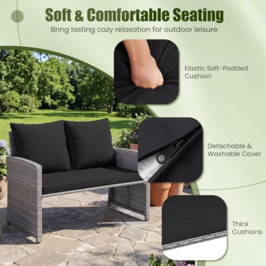 Sofá de dois lugares para área - Outdoor Furniture Loveseat avaliação e preço