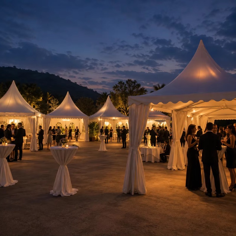 Tenda Pagoda Branca Personaliz - Outdoor Furniture Aluminium avaliação e preço