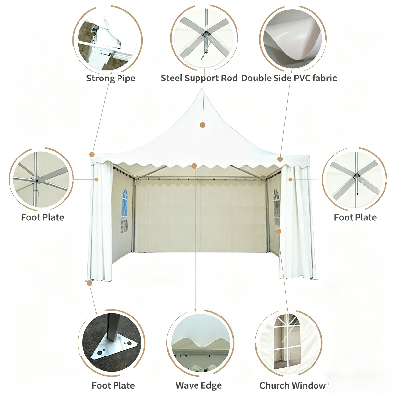 Tenda Pagoda Branca Personaliz - Outdoor Furniture Aluminium avaliação e preço