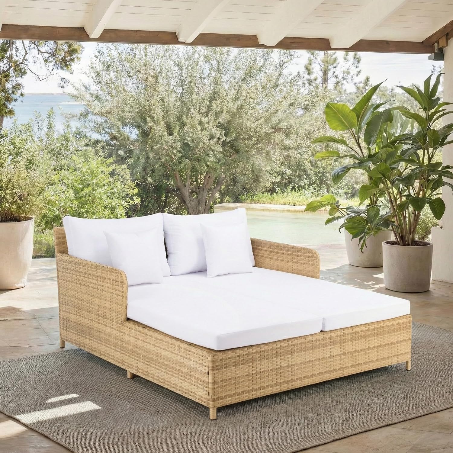 Cadeo Daybed para Exterior, Es - Outdoor Daybed Furniture avaliação e preço