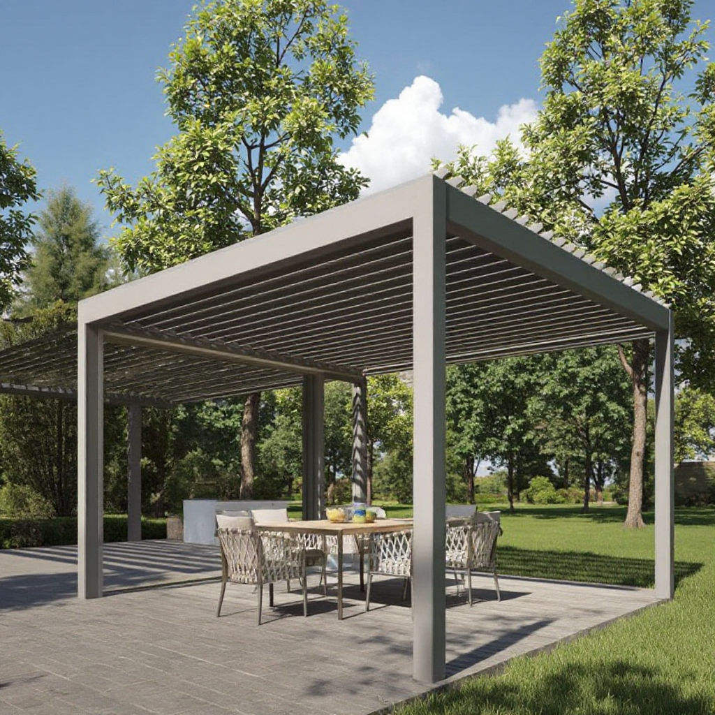 Pergolado de Alumínio Antiferr - Outdoor Furniture Aluminium avaliação e preço